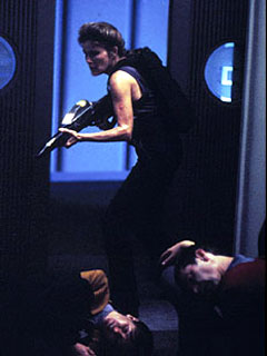 Captain Janeway being badass